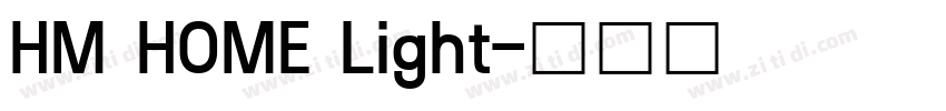 HM HOME Light字体转换